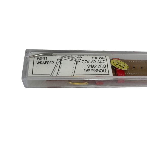 Vintage GUESS Leather Watch Band Strap Replacement Red 18MM New - Picture 5 of 12